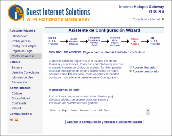 GIS control de accesso