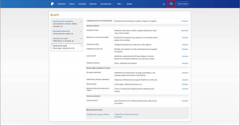PayPal Business account