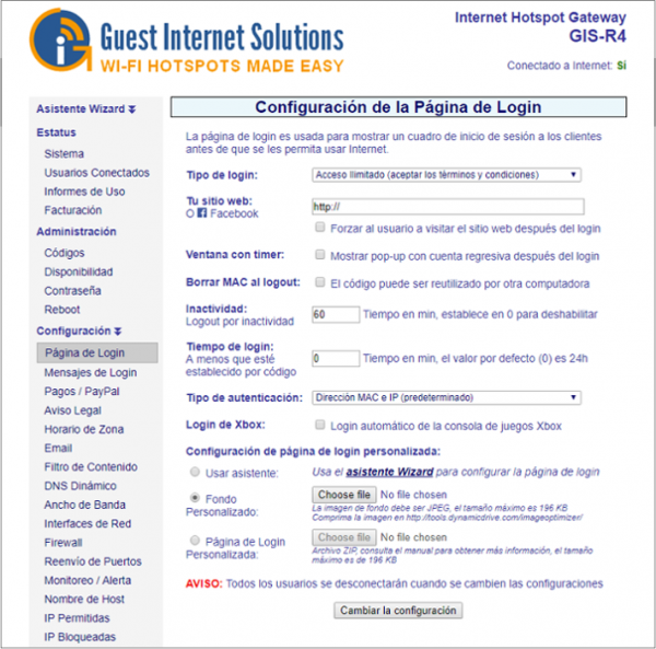 Acceso Ilimitado de Hotspot