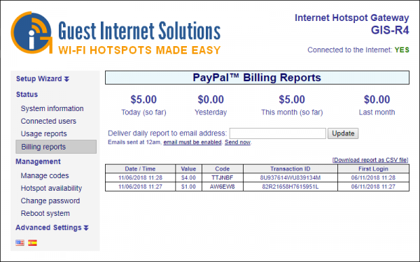 Billing reports