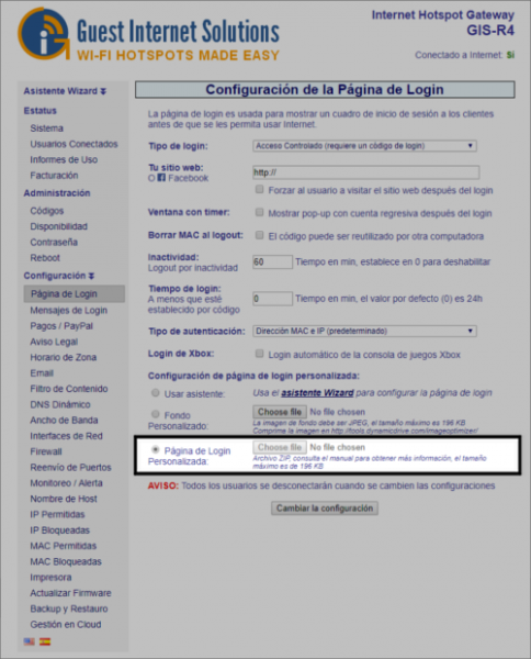 Página de Login Personalizada