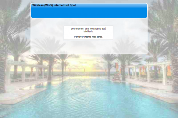 Hotspot deshabilitado mensaje