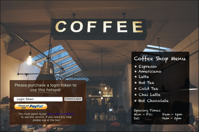 Customized HotSpot login page